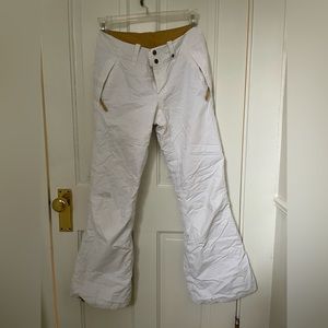 North Face White Snow Pants